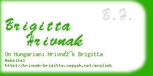 brigitta hrivnak business card